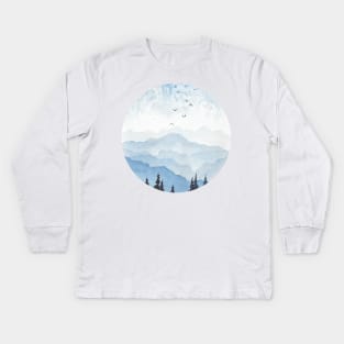 Mountains Kids Long Sleeve T-Shirt